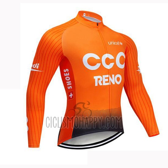 CCC Cycling Jersey Bib Tight 2019 Long Sleeve Orange
